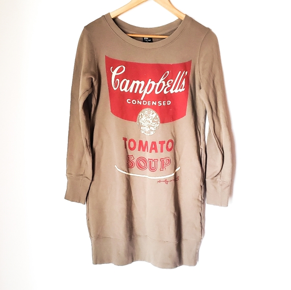 Uniqlo Dresses & Skirts - Andy Warhol Campbell's Tomato Soup Sweater Dress
